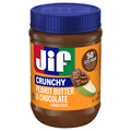 Jif Crunchy Peanut Butter & Chocolate Flavored Spread