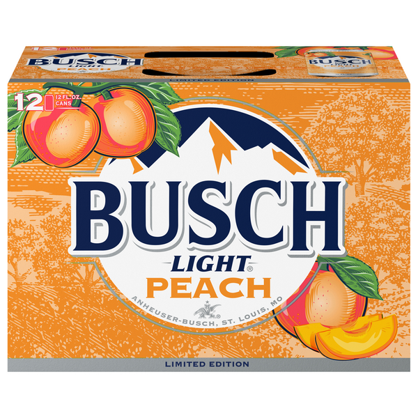 Save on Busch Light Peach Beer 12 pk Order Online Delivery GIANT