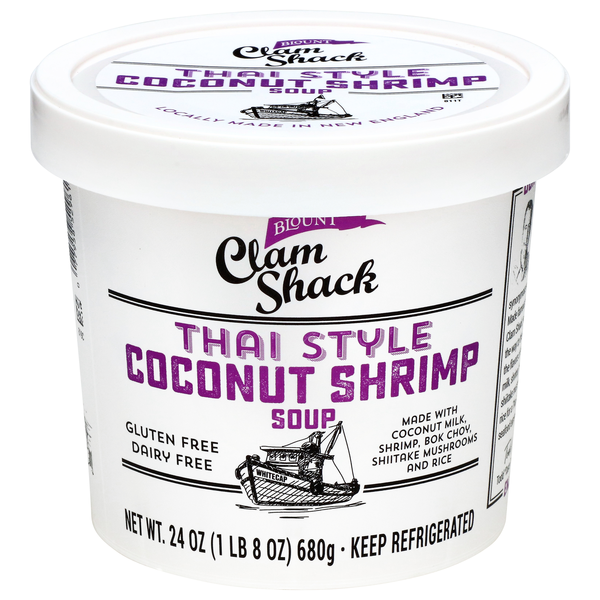 Blount Clam Shack Gluten Free Thai Style Coconut Shrimp Soup Refrigerated