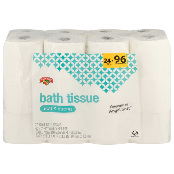 Hannaford Soft & Strong Toilet Paper Mega Rolls 2-Ply