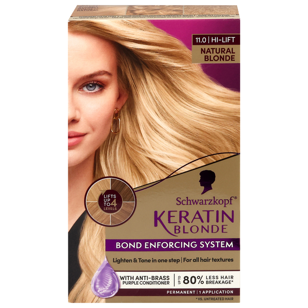 Schwarzkopf Keratin Blonde Permanent Hair Color Hi-Lift Natural Blonde 11