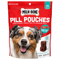 Milk-Bone Pill Pouches Hickory Smoked Bacon Dog Treats - 25 ct