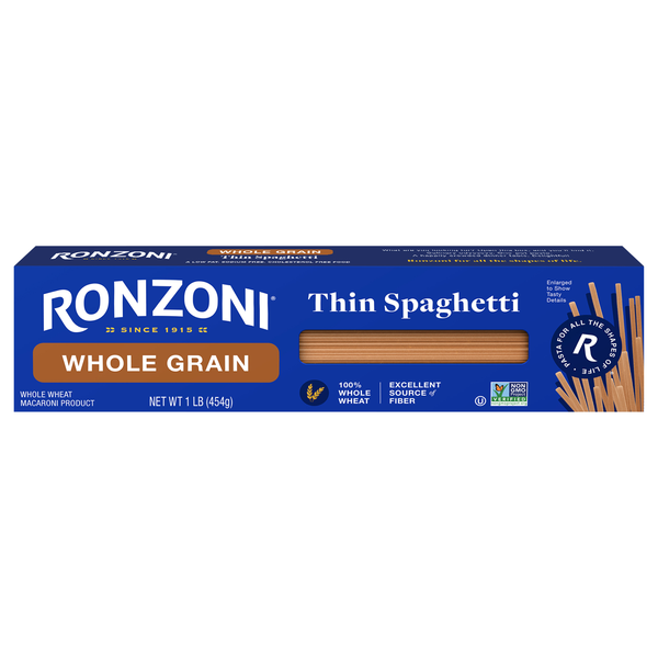 Ronzoni Whole Grain Whole Wheat Thin Spaghetti Pasta