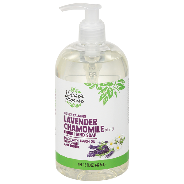 Nature's Promise Beauty Argan Oil Relaxing Lavender Chamomile Hand Wash