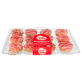 two-bite Iced Strawberry Donuts - 12 ct