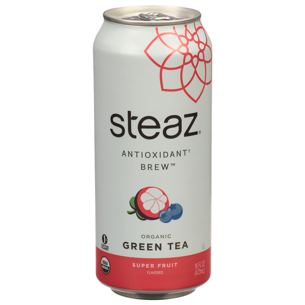 Save on Steaz Iced Green Tea Super Fruit Lightly Sweetened Organic