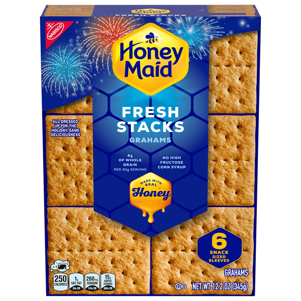 Nabisco Honey Maid Honey Graham Crackers Fresh Stacks - 6 ct