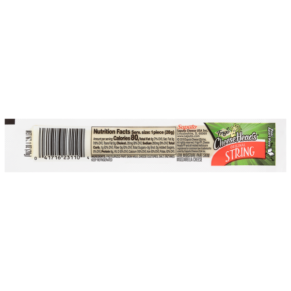 Save on Frigo Cheese Heads Original Mozzarella String Cheese Single