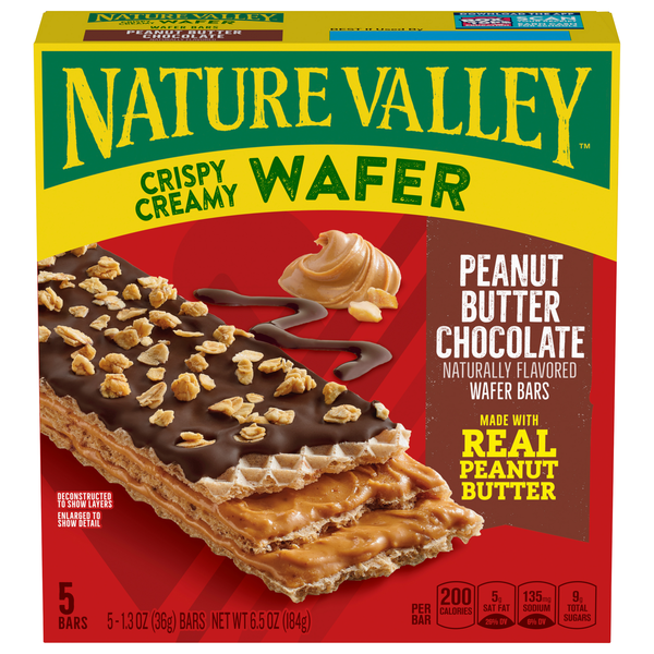 Nature Valley Peanut Butter Chocolate Wafer Bars - 5 ct