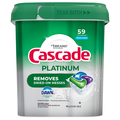 Cascade Platinum Dawn Fresh Scent Dishwasher Detergent ActionPacs - 59 ct