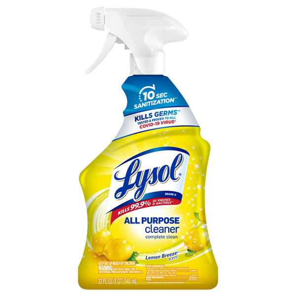 Lysol Lemon Breeze All Purpose Cleaner Trigger Spray