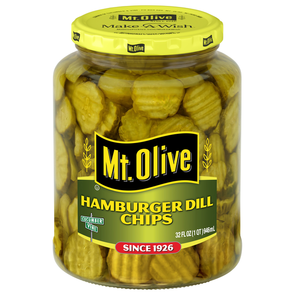 Mt. Olive Hamburger Dill Pickle Chips