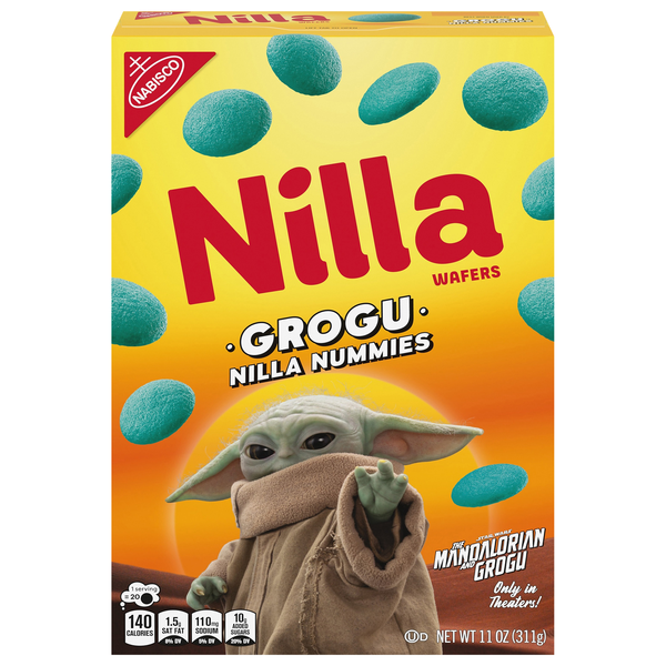 Nabisco Nilla Mandalorian Grogu Nummies Wafer Cookies