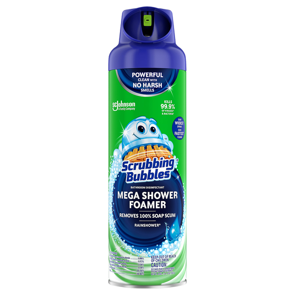 Scrubbing Bubbles Mega Shower Foamer Rainshower Bathroom Cleaner Aerosol