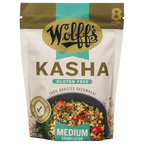 Wolff's Kasha Gluten Free Medium Granulation Roasted Buckwheat
