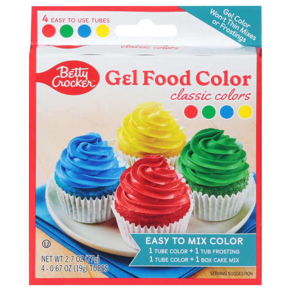 Betty Crocker Classic Gel Food Colors - 4 ct