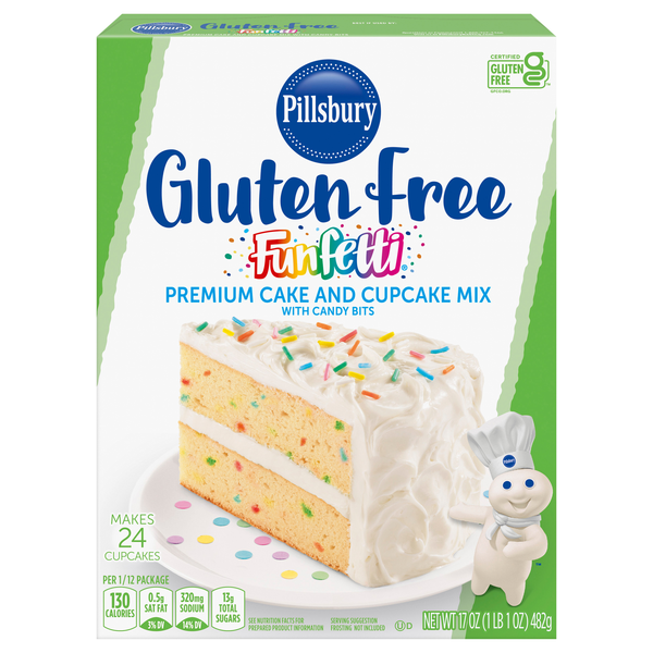 Pillsbury Gluten Free Funfetti Premium Cake & Cupcake Mix with Candy Bits