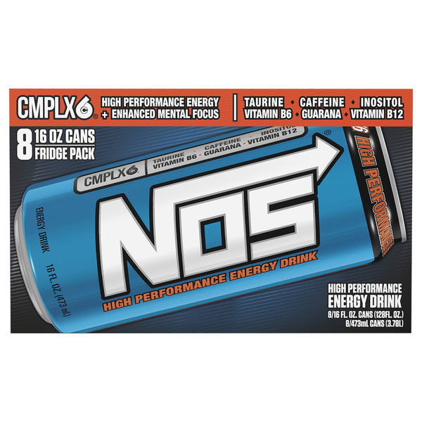 NOS High Performance Energy Drink - 8 pk