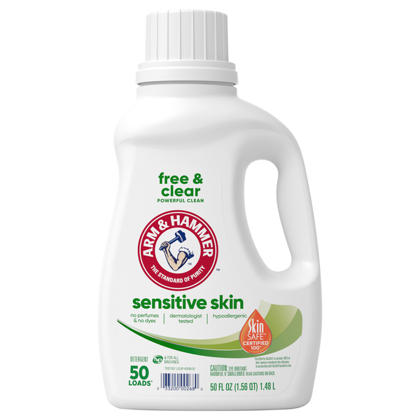 Arm & Hammer Free & Clear Sensitive Skin Liquid Laundry Detergent