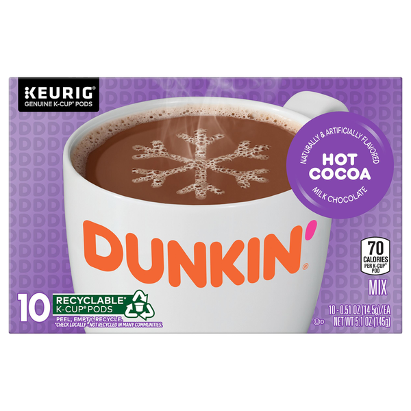 Dunkin' Milk Chocolate Hot Cocoa K-Cup Pods