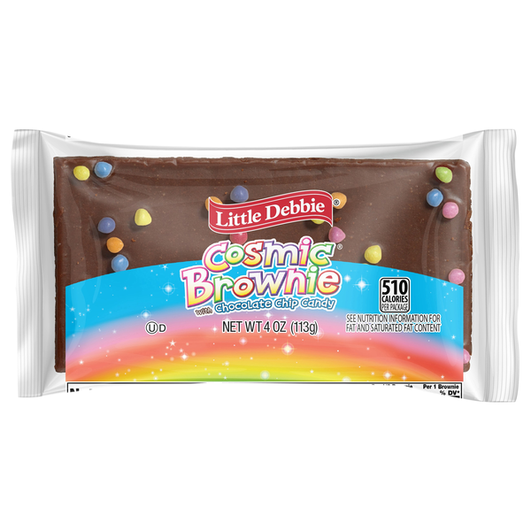 Little Debbie Cosmic Brownie with Chocolate Chip Candy