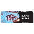 Dr Pepper Zero Sugar Creamy Coconut Soda - 12 pk