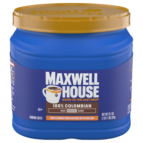 Maxwell House 100% Colombian Medium Roast Ground Coffee