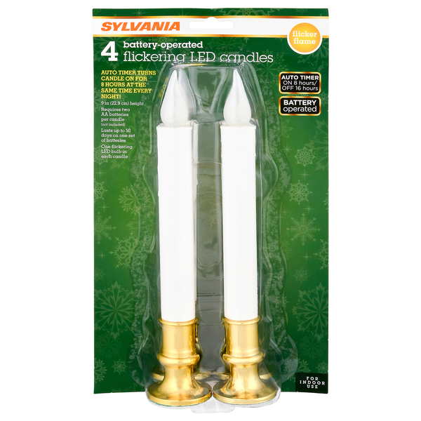 Sylvania Flicker Flame Battery Operated LED Candles