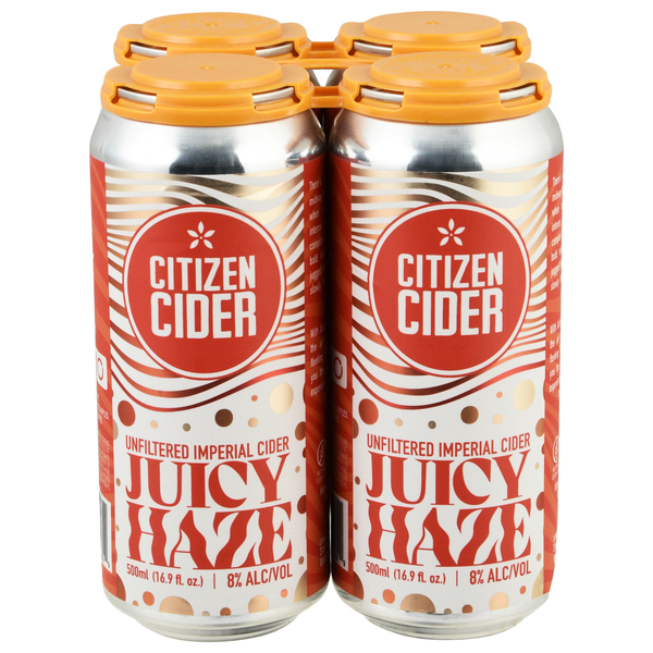 Citizen Juicy Haze Unfiltered Imperial Hard Cider - 4 pk