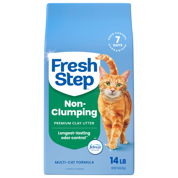 Fresh Step Non-Clumping Febreze Freshness Scented Clay Cat Litter