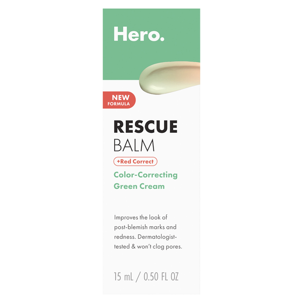 Hero Cosmetics Rescue Balm +Red Correct Color Correcting Green Cream