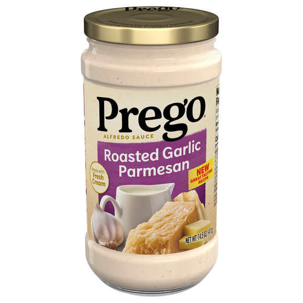 Prego Roasted Garlic Parmesan Alfredo Pasta Sauce