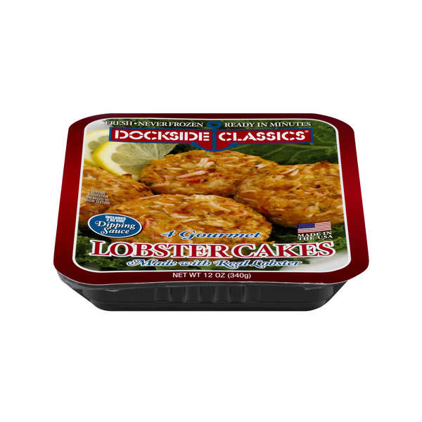 Save on Dockside Classics Gourmet Lobster Cakes 4 ct Fresh Order