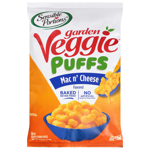 Sensible Portions Mac n' Cheese Flavored Garden Veggie Puffs