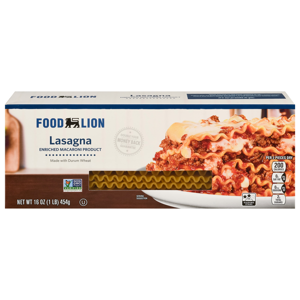 Food Lion Lasagna Pasta