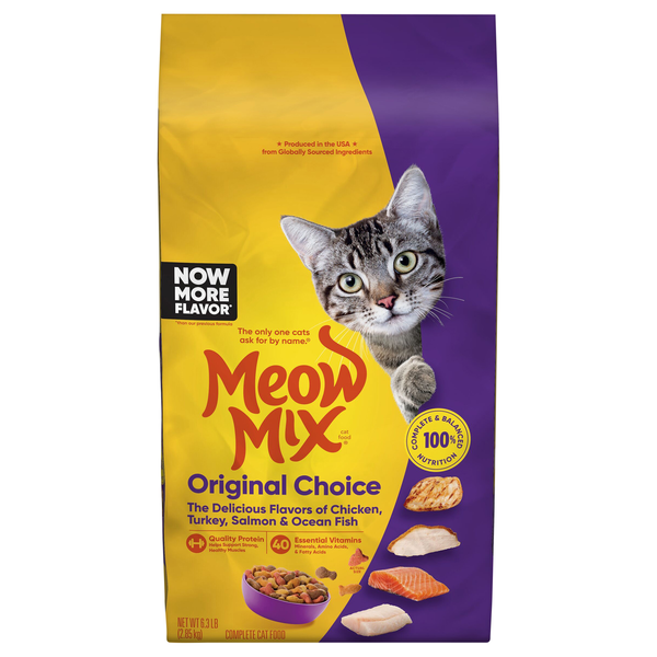 Meow Mix Original Choice Chicken Turkey Salmon & Fish Dry Cat Food