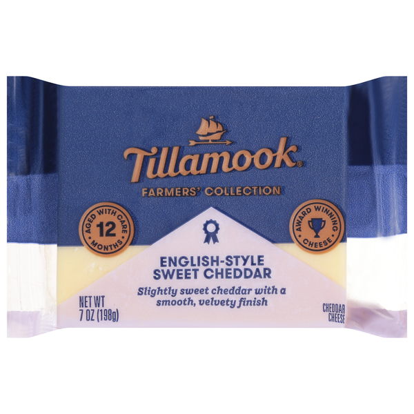 Tillamook Farmers' Collection English-Style Sweet Cheddar Cheese Block