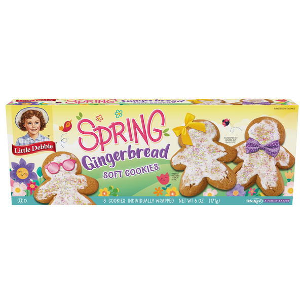 Little Debbie Spring Gingerbread Soft Cookies - 8 ct