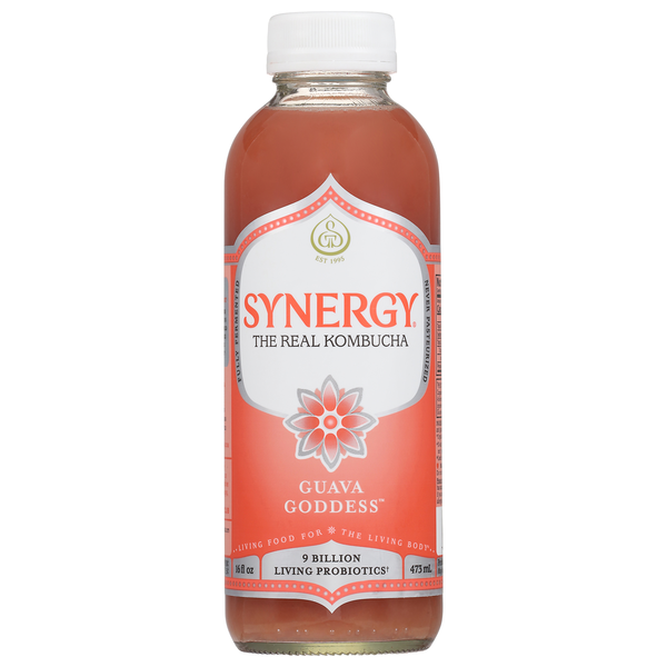 GT's Synergy Organic Guava Goddess Raw Kombucha