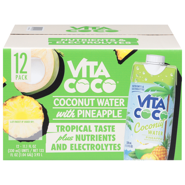 Vita Coco Coconut Water with Pineapple - 12 pk