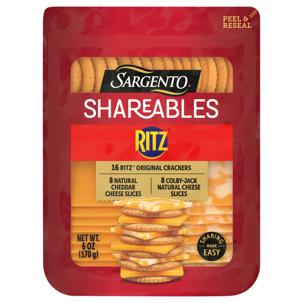 Sargento Shareables Cheddar & Colby-Jack Cheese w/Ritz Original Crackers
