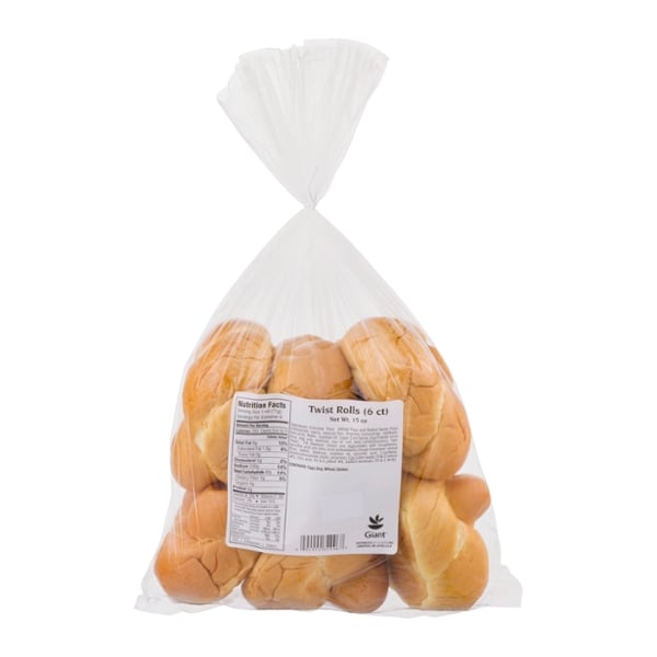 Giant Bakery Large Twist Rolls - 6 ct