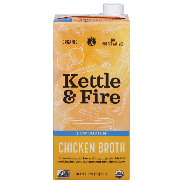 Kettle & Fire Organic Gluten Free Low Sodium Chicken Bone Broth