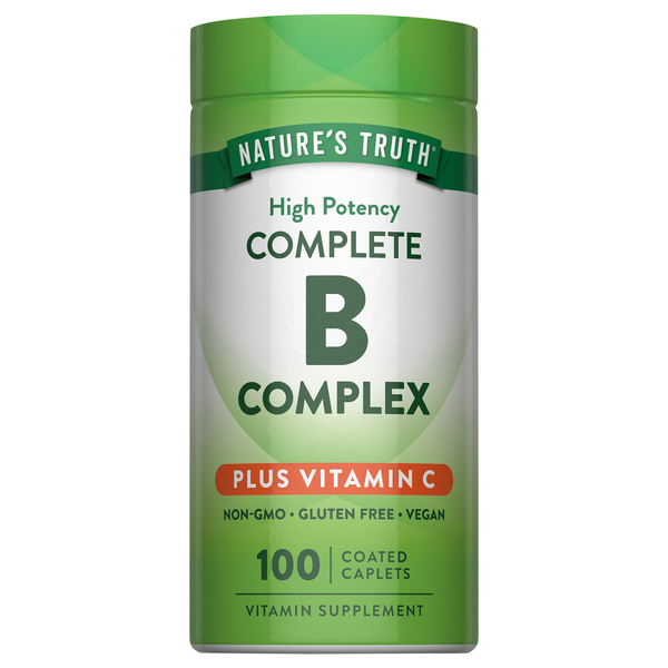 Nature's Truth Complete B-Complex Plus Vitamin C Coated Caplets
