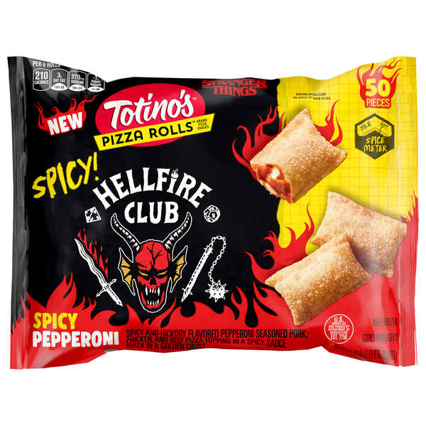 Totino's Hellfire Club Spicy Pepperoni Pizza Rolls - 50 ct Frozen