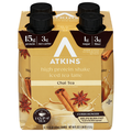 Atkins Iced Chai Tea Latte 15g Protein Shake - 4 pk