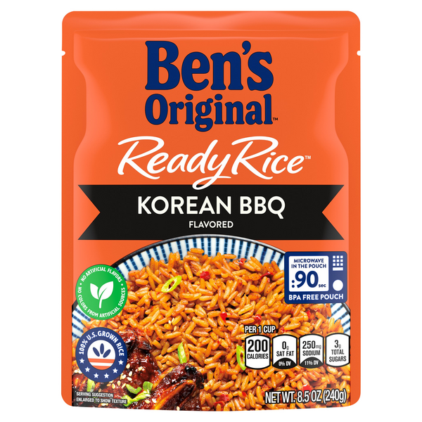Ben's Original 90 Second Microwave Ready Rice Korean BBQ Flavored
