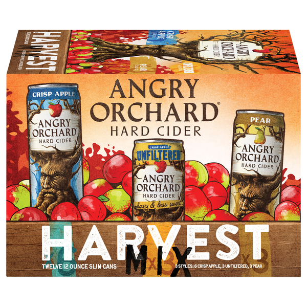 Angry Orchard Hard Cider Harvest Mix - 12 pk