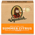 Dr. Squatch Men's Natural Summer Citrus Light Grit Soap Bar