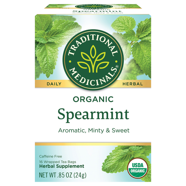Save on Traditional Medicinals Spearmint Herbal Tea Bags Organic Order